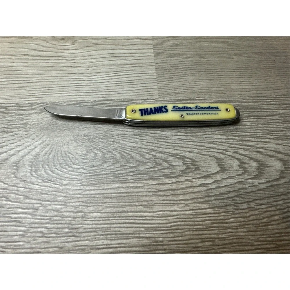 VTG. 2 BLADE KNIFE‎ ADVERTISING SENTER-SANDERS TRACTOR CORPORATION 